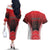 Custom Canada Baseball Couples Matching Off The Shoulder Long Sleeve Dress and Hawaiian Shirt Go Champion The Maple Leaf