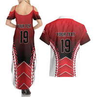 Custom Canada Baseball Couples Matching Summer Maxi Dress and Hawaiian Shirt Go Champion The Maple Leaf