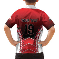 Custom Canada Baseball Family Matching Long Sleeve Bodycon Dress and Hawaiian Shirt Go Champion The Maple Leaf