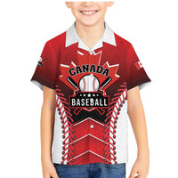 Custom Canada Baseball Family Matching Mermaid Dress and Hawaiian Shirt Go Champion The Maple Leaf