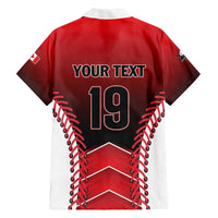 Custom Canada Baseball Family Matching Off The Shoulder Long Sleeve Dress and Hawaiian Shirt Go Champion The Maple Leaf