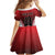 Custom Canada Baseball Family Matching Off Shoulder Short Dress and Hawaiian Shirt Go Champion The Maple Leaf