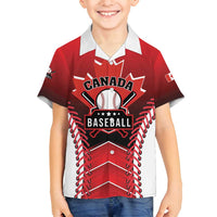 Custom Canada Baseball Family Matching Off Shoulder Short Dress and Hawaiian Shirt Go Champion The Maple Leaf