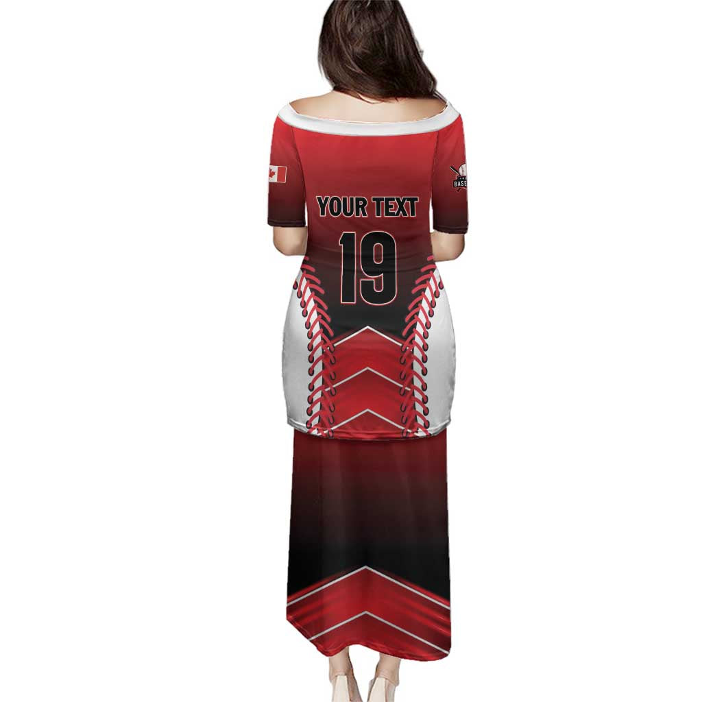 Custom Canada Baseball Family Matching Puletasi and Hawaiian Shirt Go Champion The Maple Leaf