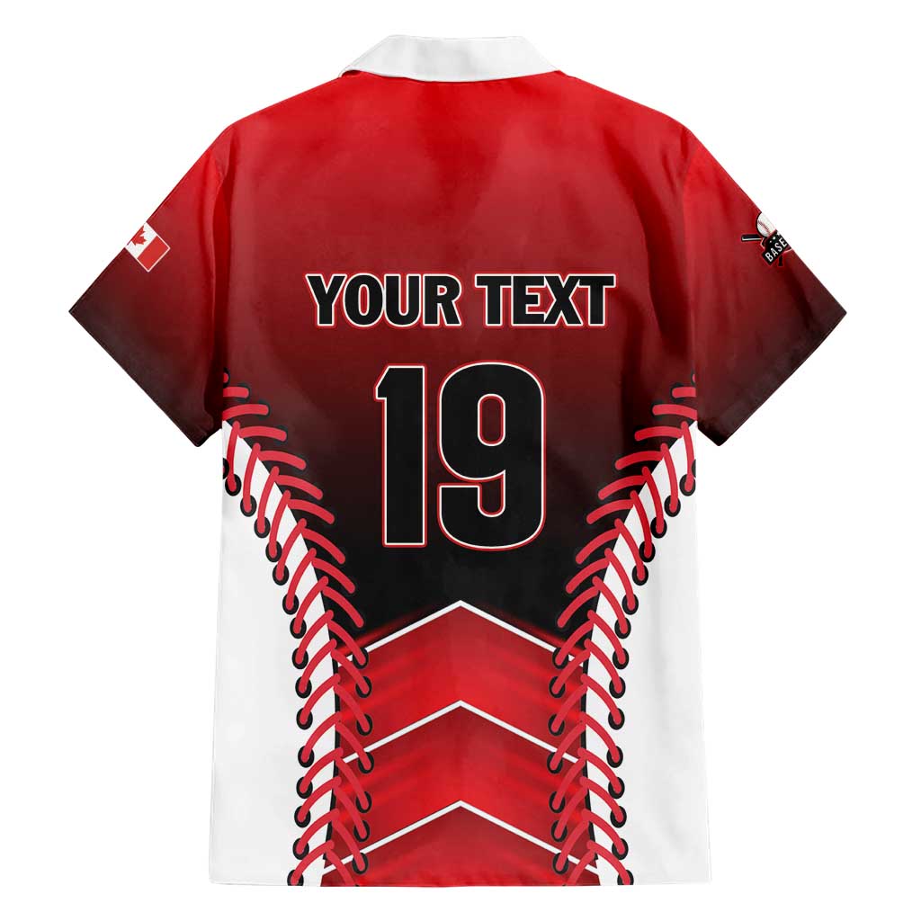 Custom Canada Baseball Family Matching Short Sleeve Bodycon Dress and Hawaiian Shirt Go Champion The Maple Leaf