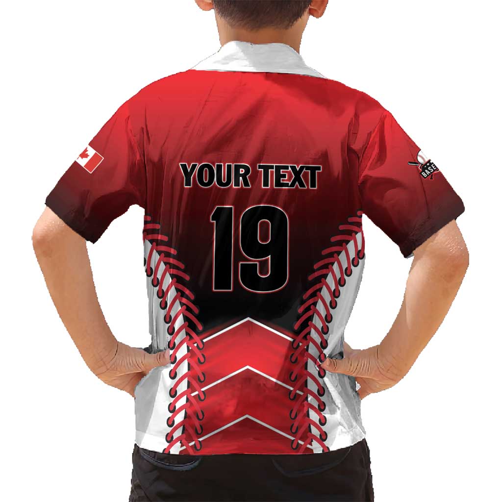 Custom Canada Baseball Family Matching Summer Maxi Dress and Hawaiian Shirt Go Champion The Maple Leaf