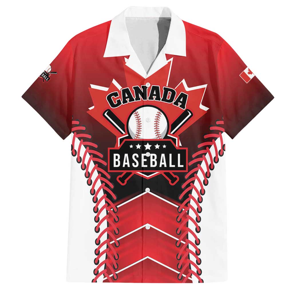 Custom Canada Baseball Family Matching Summer Maxi Dress and Hawaiian Shirt Go Champion The Maple Leaf