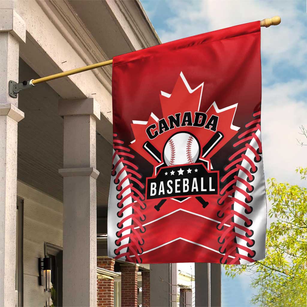 Canada Baseball Garden Flag Go Champion The Maple Leaf