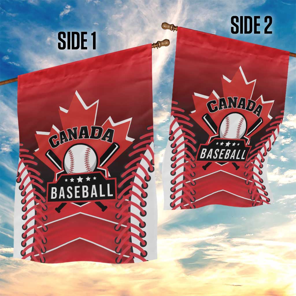 Canada Baseball Garden Flag Go Champion The Maple Leaf