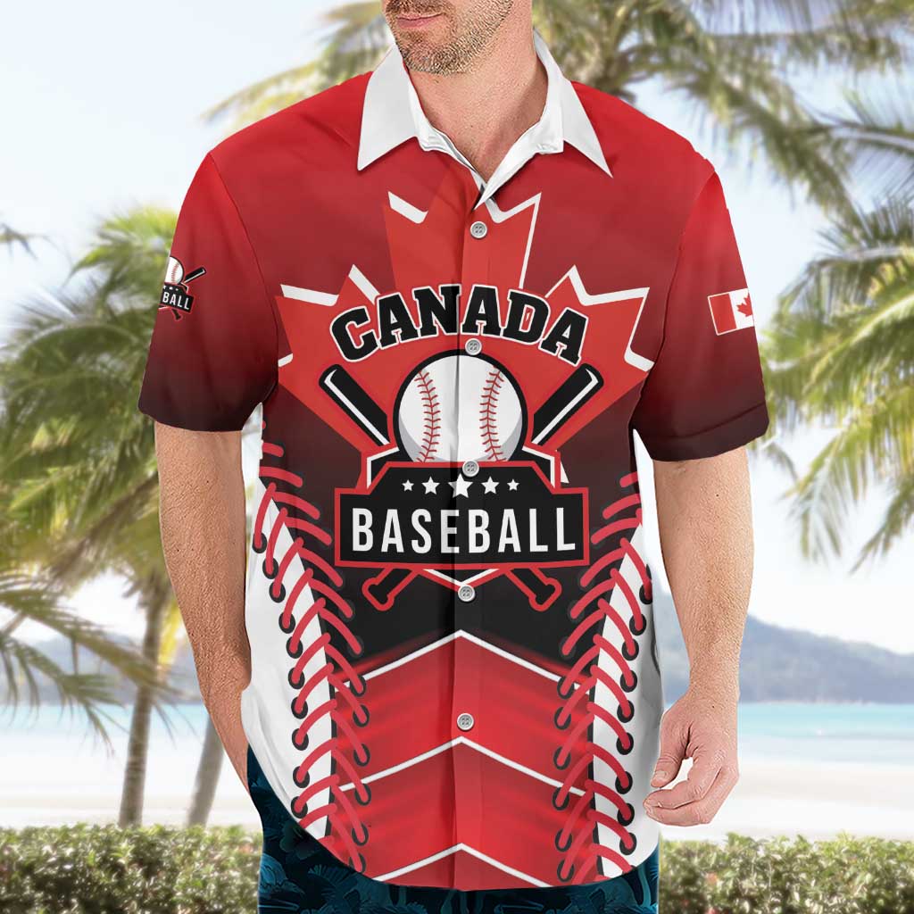 Custom Canada Baseball Hawaiian Shirt Go Champion The Maple Leaf