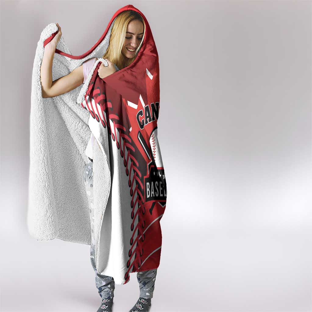 Canada Baseball Hooded Blanket Go Champion The Maple Leaf