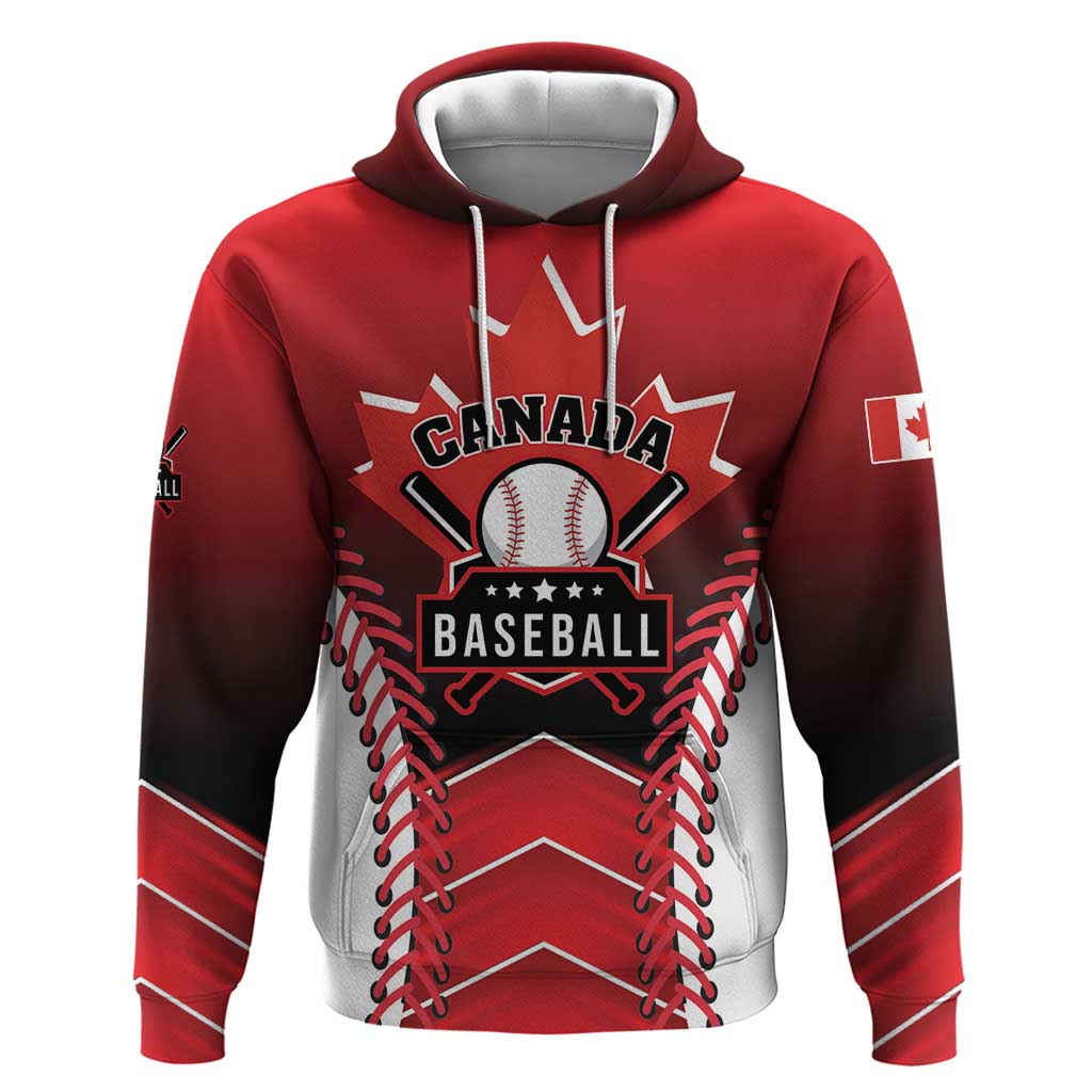 Custom Canada Baseball Hoodie Go Champion The Maple Leaf