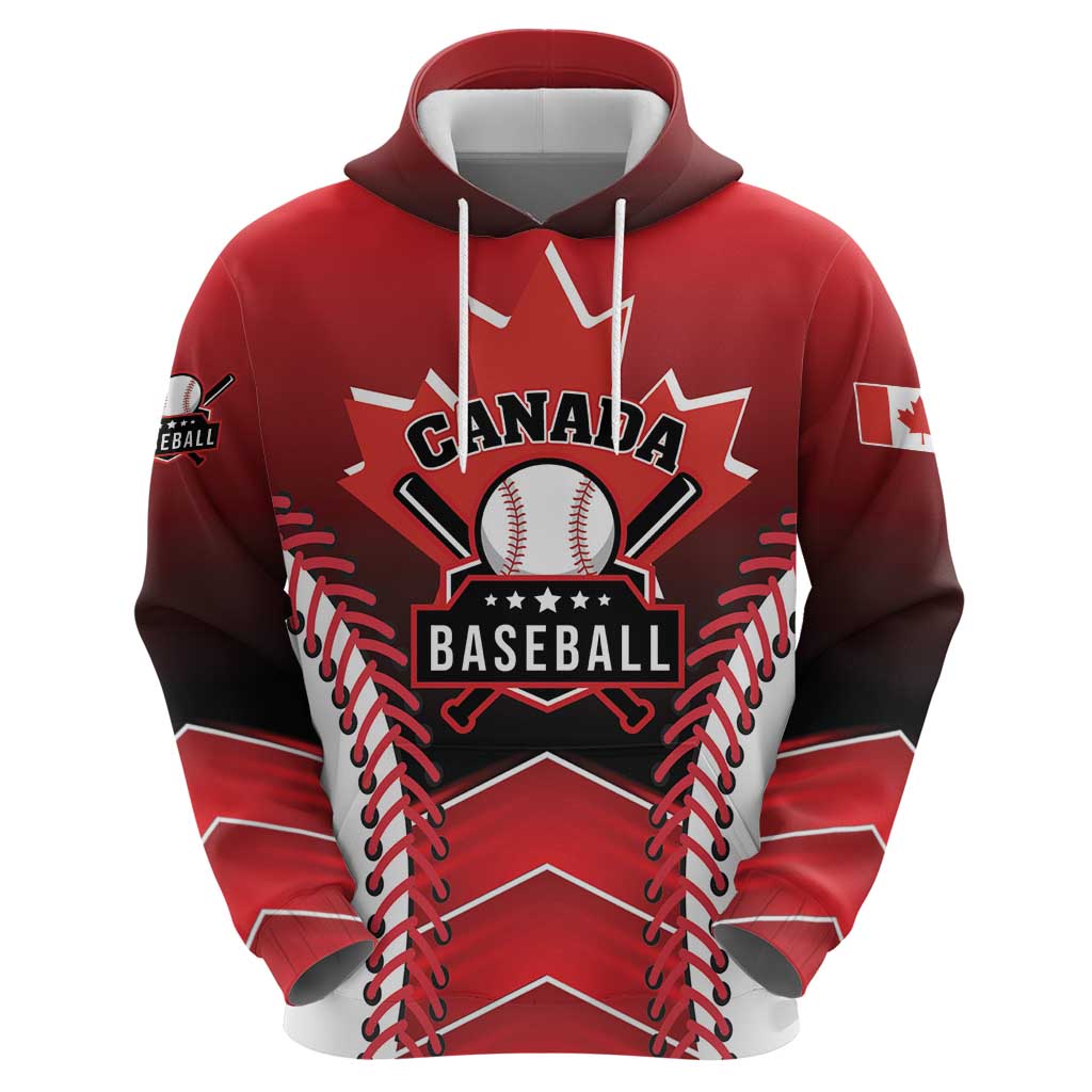Custom Canada Baseball Hoodie Go Champion The Maple Leaf