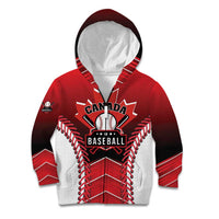 Custom Canada Baseball Kid Hoodie Go Champion The Maple Leaf