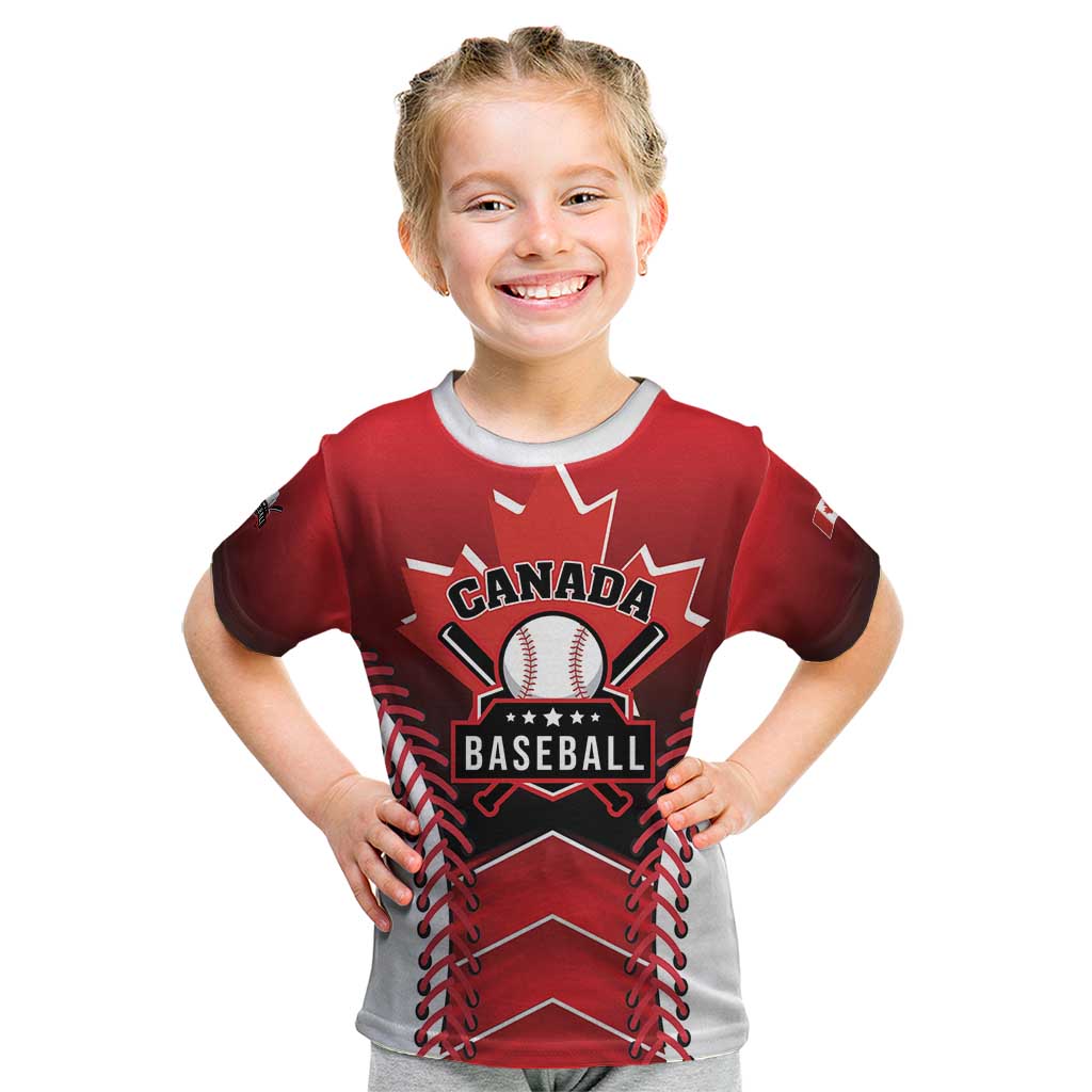 Custom Canada Baseball Kid T Shirt Go Champion The Maple Leaf