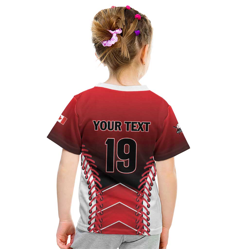 Custom Canada Baseball Kid T Shirt Go Champion The Maple Leaf