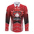 Custom Canada Baseball Long Sleeve Button Shirt Go Champion The Maple Leaf