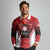 Custom Canada Baseball Long Sleeve Polo Shirt Go Champion The Maple Leaf