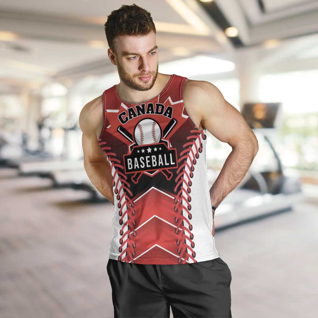 Custom Canada Baseball Men Tank Top Go Champion The Maple Leaf