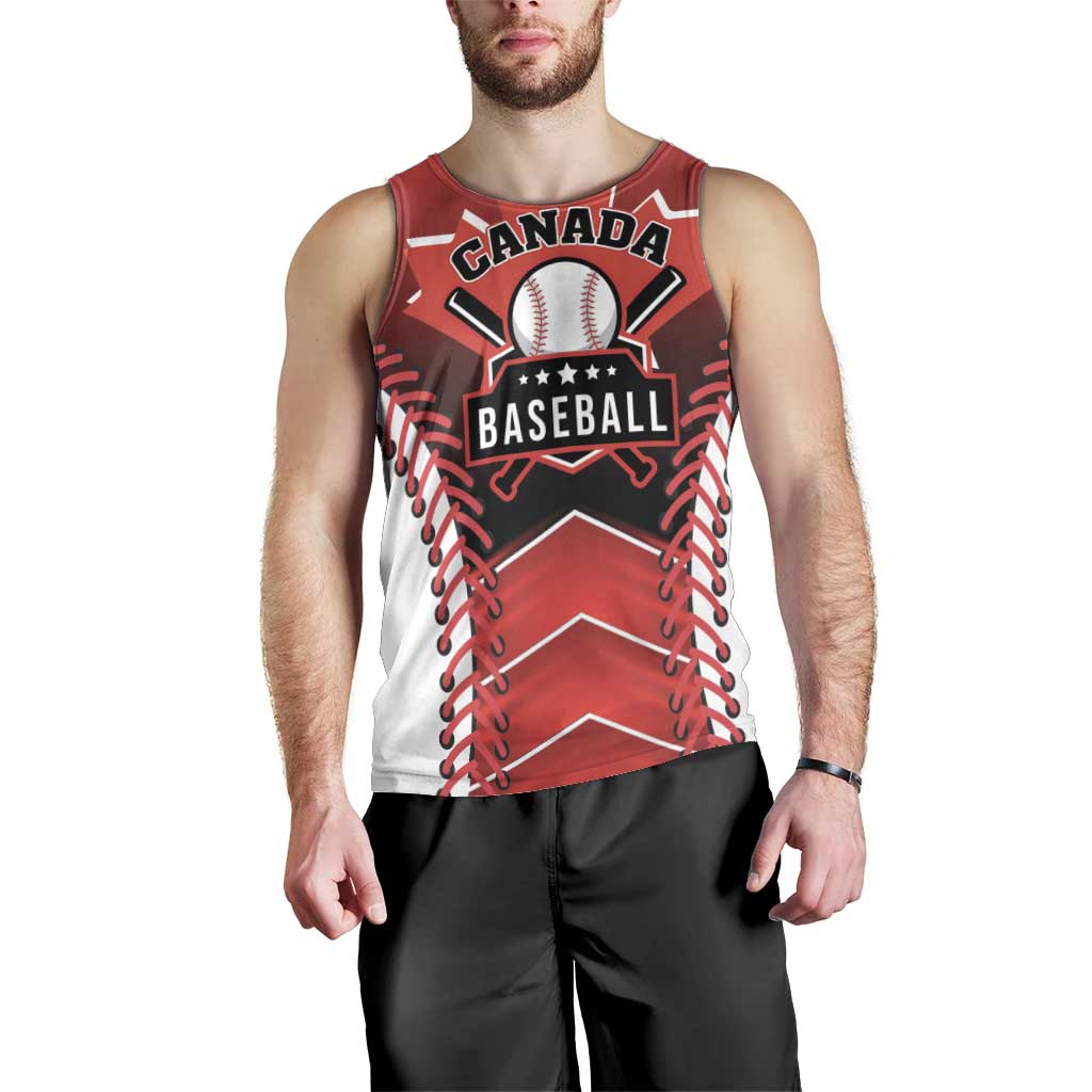 Custom Canada Baseball Men Tank Top Go Champion The Maple Leaf