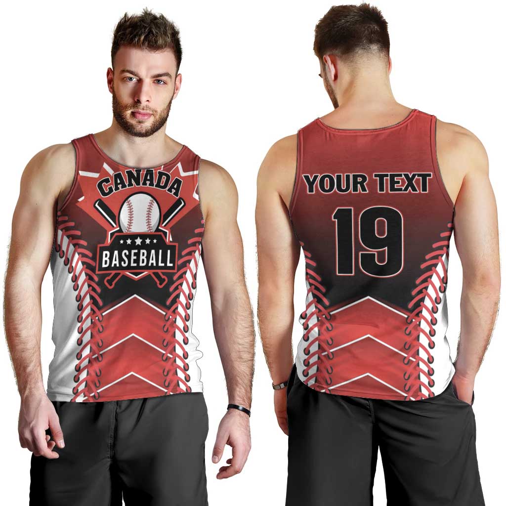 Custom Canada Baseball Men Tank Top Go Champion The Maple Leaf