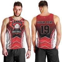 Custom Canada Baseball Men Tank Top Go Champion The Maple Leaf