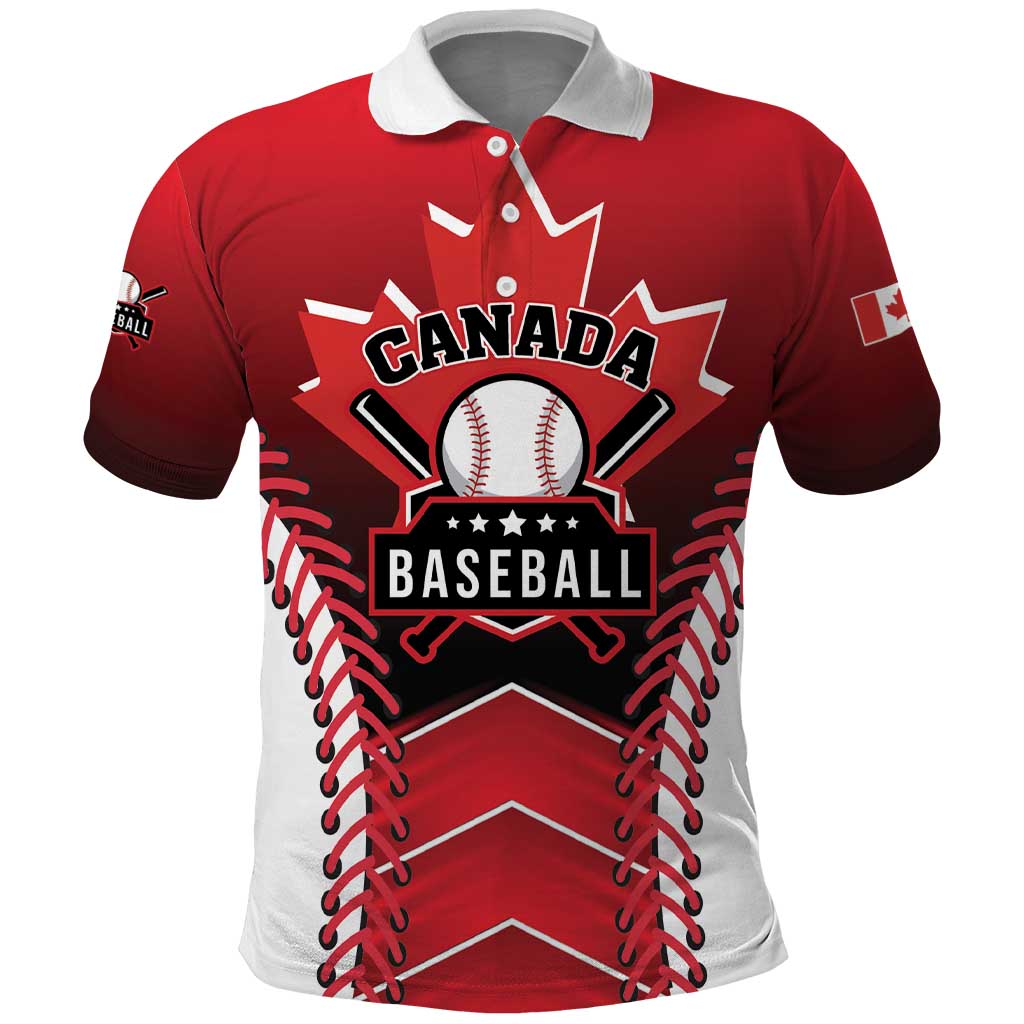 Custom Canada Baseball Polo Shirt Go Champion The Maple Leaf