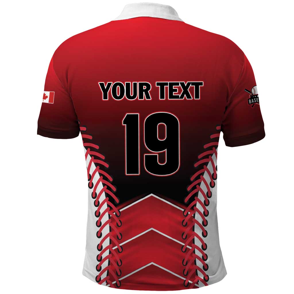 Custom Canada Baseball Polo Shirt Go Champion The Maple Leaf