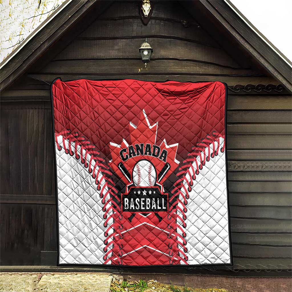 Canada Baseball Quilt Go Champion The Maple Leaf