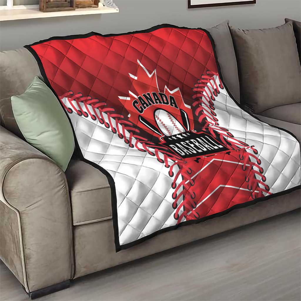 Canada Baseball Quilt Go Champion The Maple Leaf