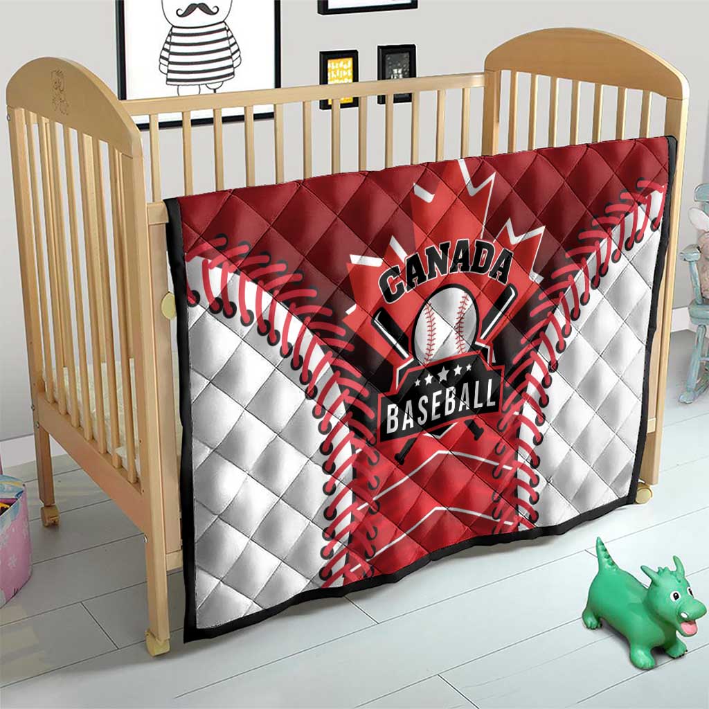 Canada Baseball Quilt Go Champion The Maple Leaf