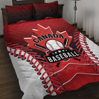 Canada Baseball Quilt Bed Set Go Champion The Maple Leaf
