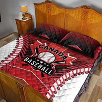 Canada Baseball Quilt Bed Set Go Champion The Maple Leaf