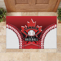 Canada Baseball Rubber Doormat Go Champion The Maple Leaf