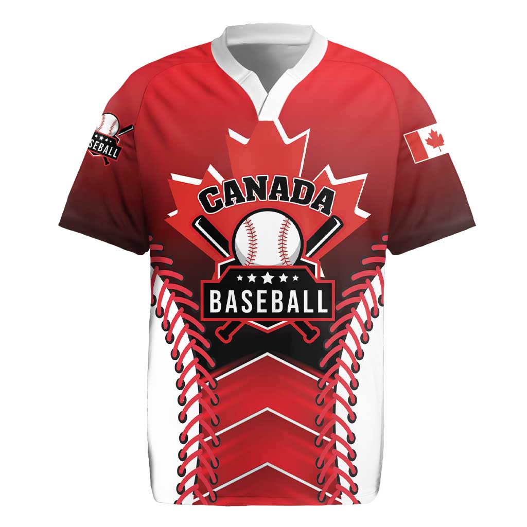Custom Canada Baseball Rugby Jersey Go Champion The Maple Leaf