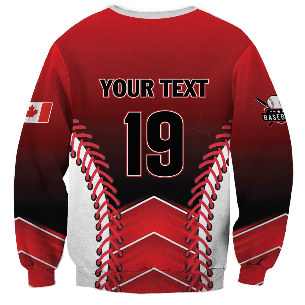 Custom Canada Baseball Sweatshirt Go Champion The Maple Leaf
