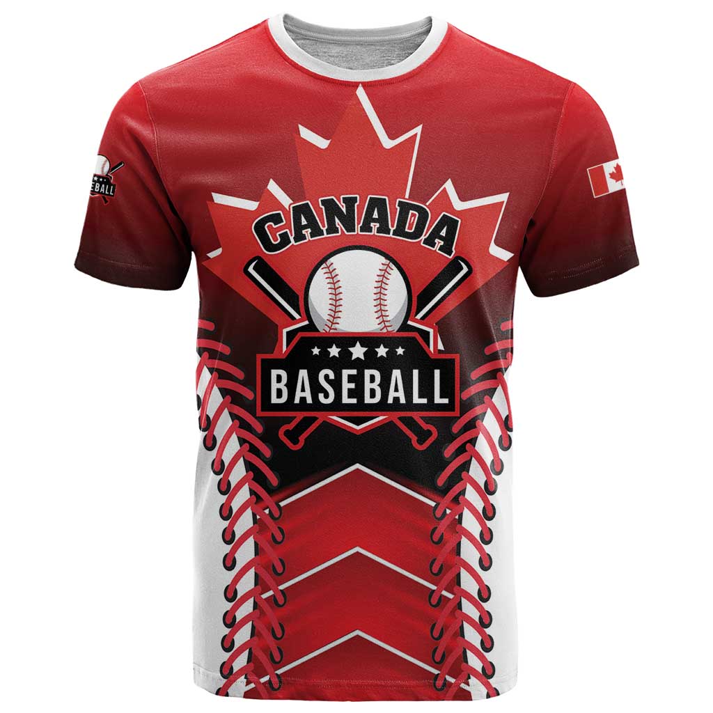 Custom Canada Baseball T Shirt Go Champion The Maple Leaf