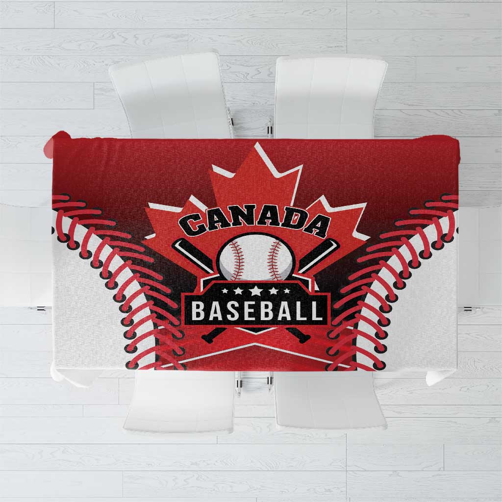 Canada Baseball Tablecloth Go Champion The Maple Leaf