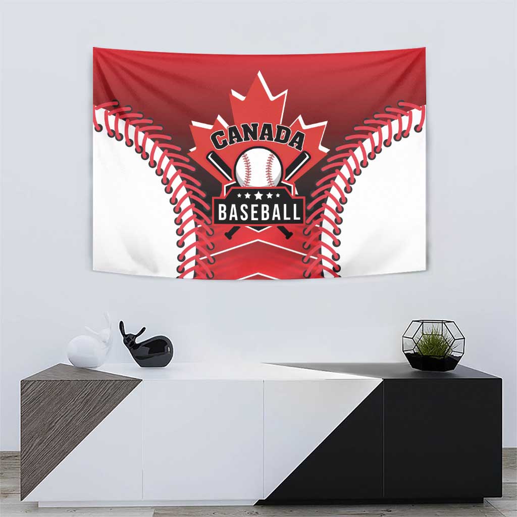 Canada Baseball Tapestry Go Champion The Maple Leaf