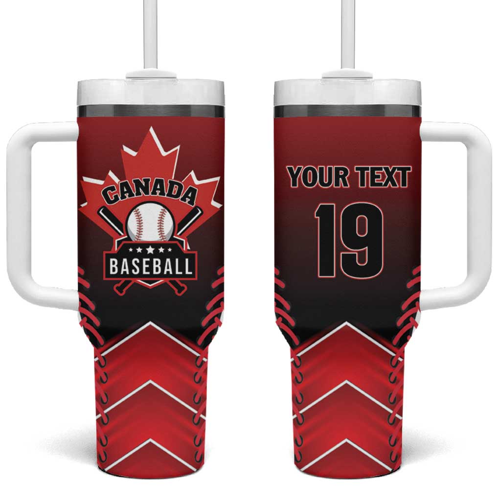 Custom Canada Baseball Tumbler With Handle Go Champion The Maple Leaf