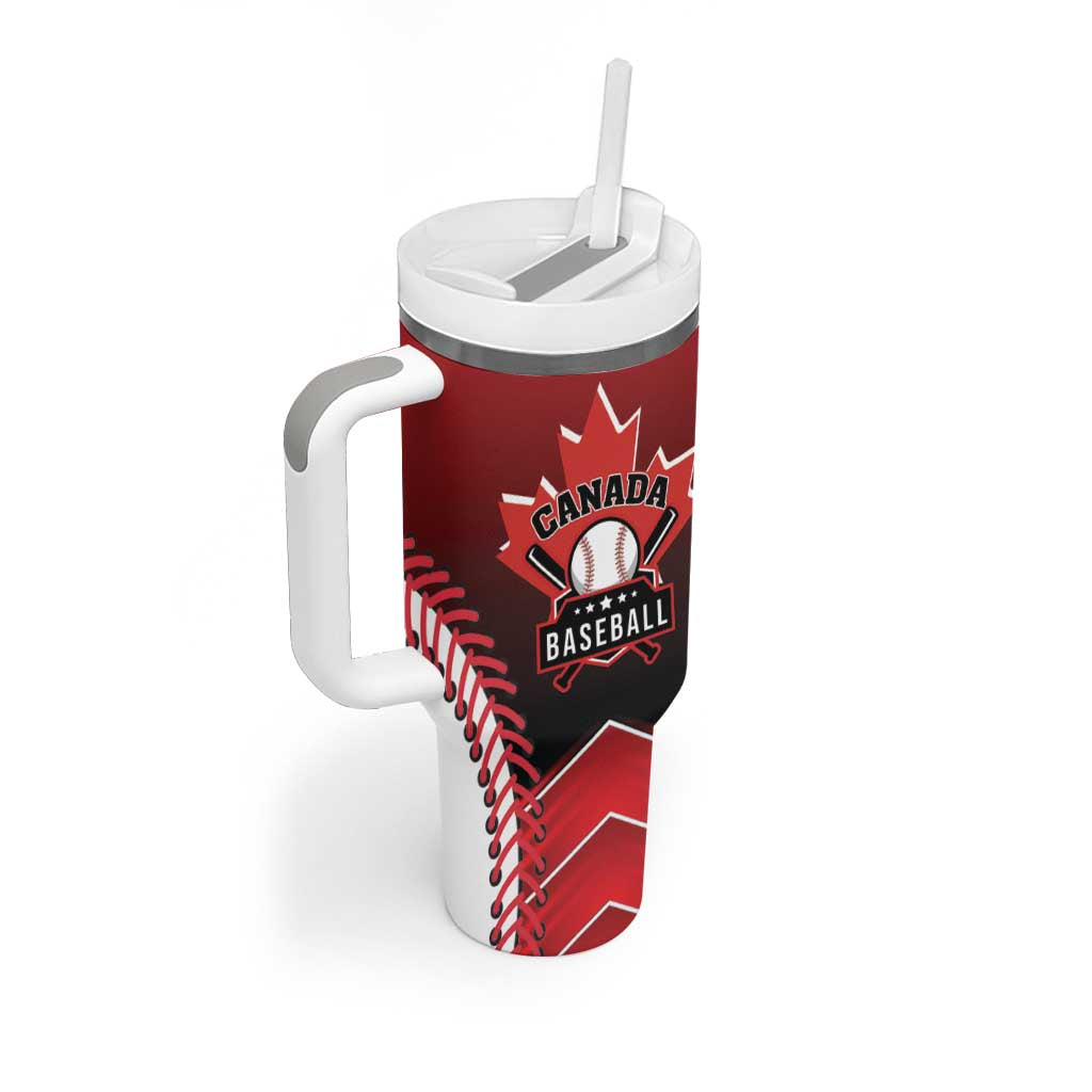 Custom Canada Baseball Tumbler With Handle Go Champion The Maple Leaf