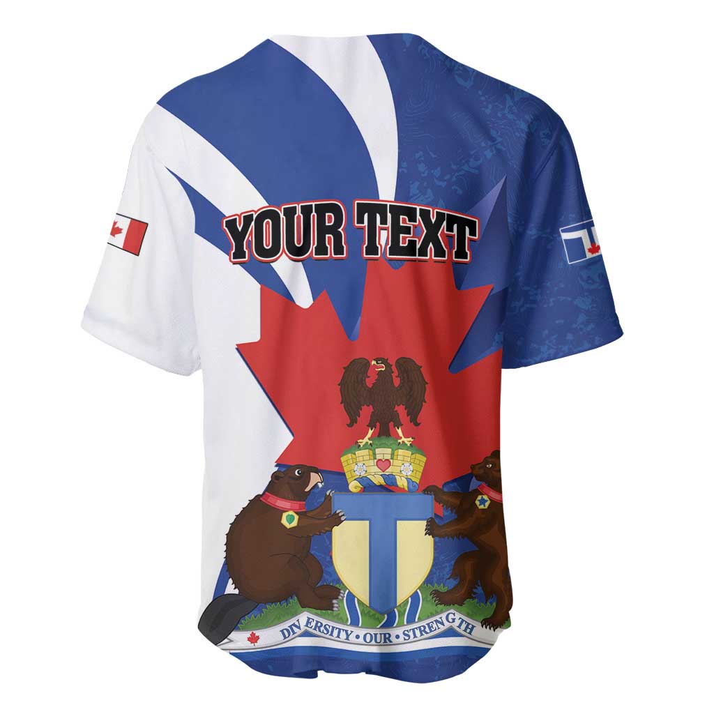 Personalised Canada Toronto Baseball Jersey Maple Leaf Diversity Our Strength
