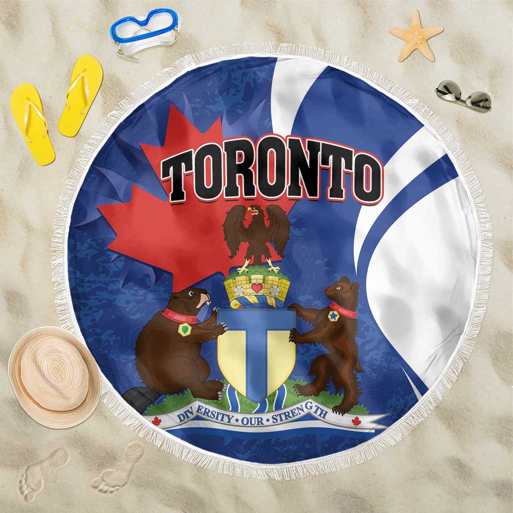 Canada Toronto Beach Blanket Maple Leaf Diversity Our Strength