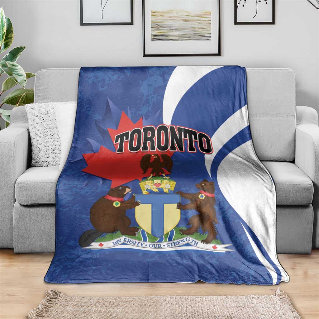 Canada Toronto Blanket Maple Leaf Diversity Our Strength