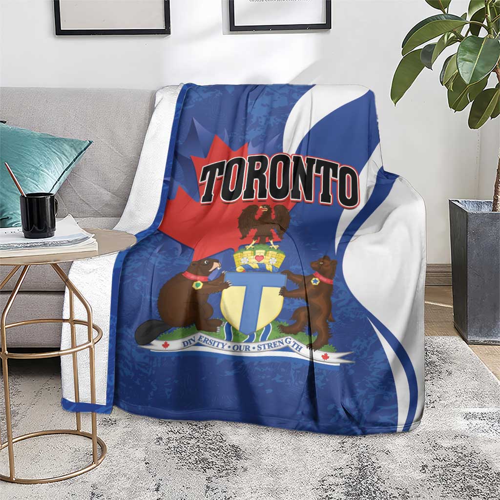 Canada Toronto Blanket Maple Leaf Diversity Our Strength