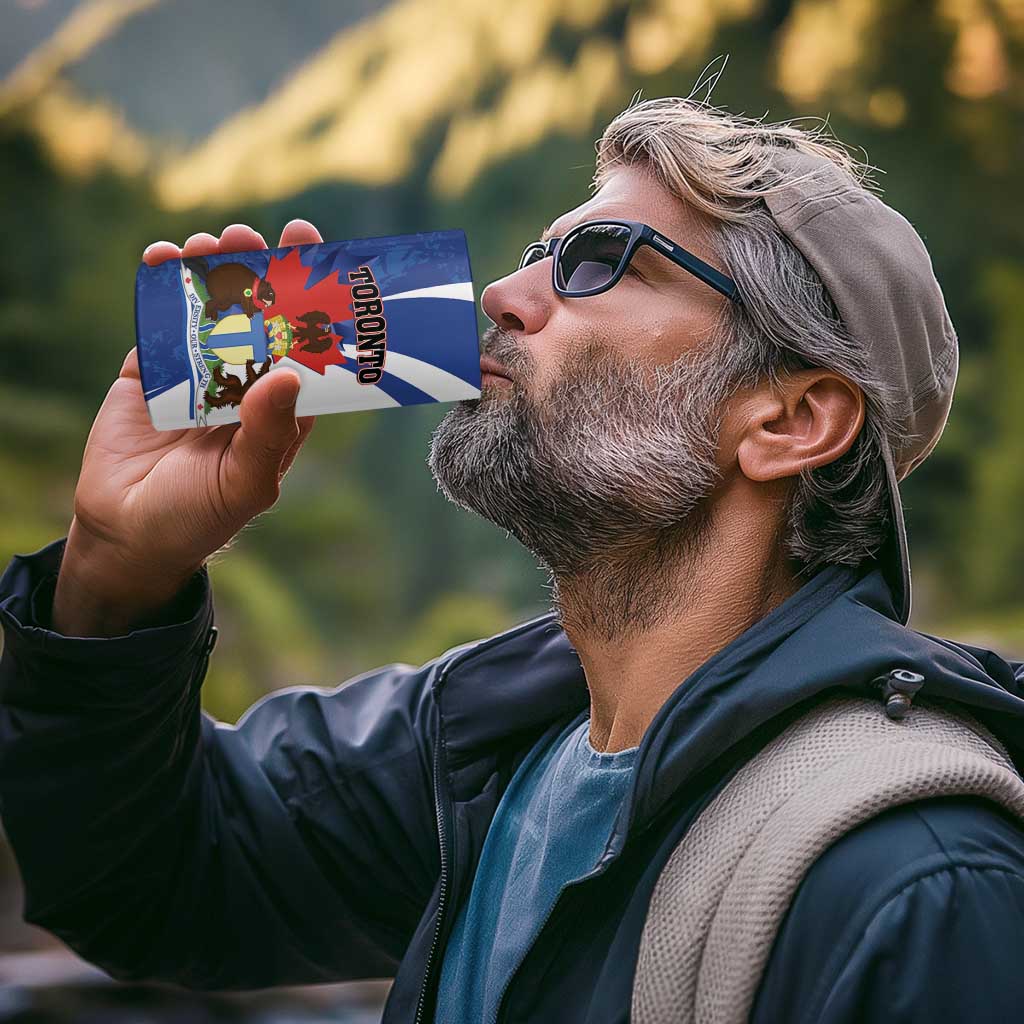 Personalised Canada Toronto 4 in 1 Can Cooler Tumbler Maple Leaf Diversity Our Strength