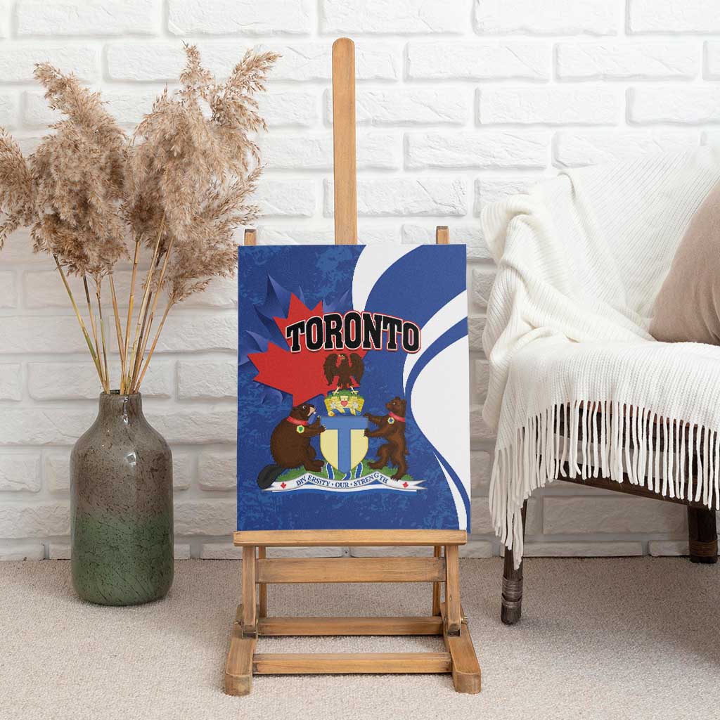 Canada Toronto Canvas Wall Art Maple Leaf Diversity Our Strength