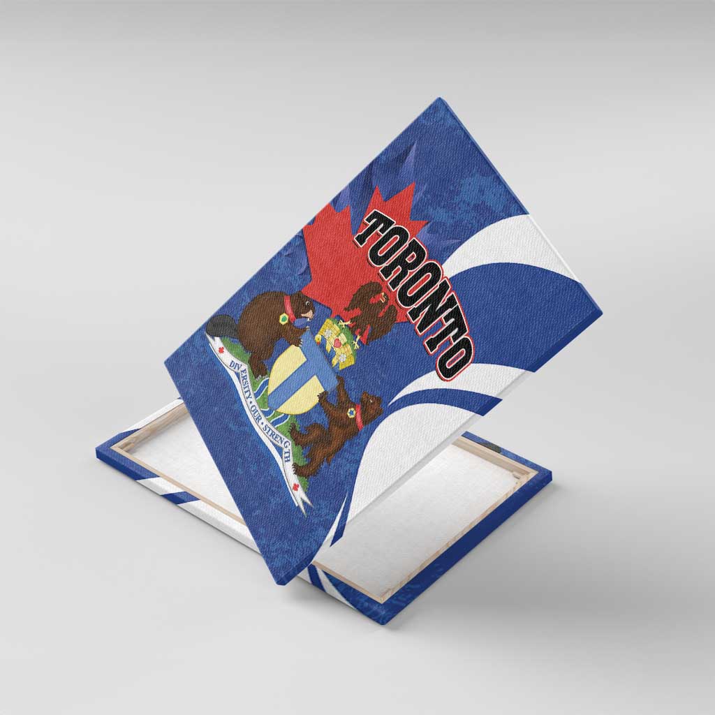 Canada Toronto Canvas Wall Art Maple Leaf Diversity Our Strength