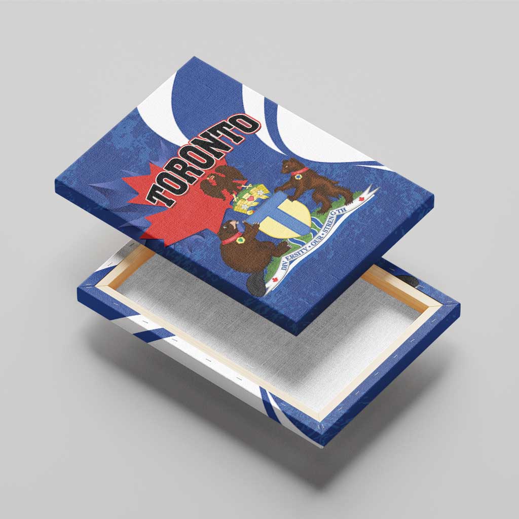 Canada Toronto Canvas Wall Art Maple Leaf Diversity Our Strength