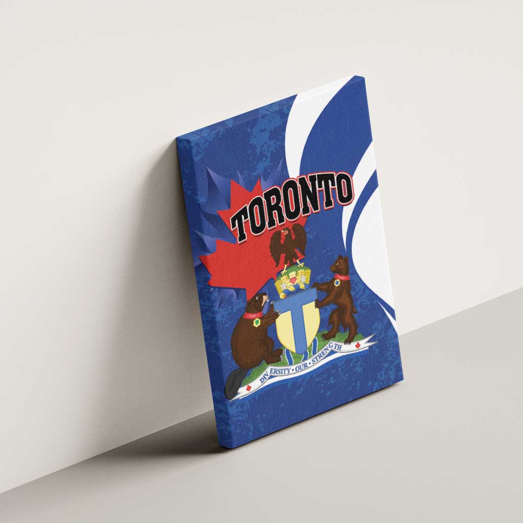 Canada Toronto Canvas Wall Art Maple Leaf Diversity Our Strength